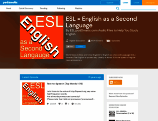 esl.podomatic.com screenshot