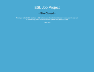 esljobproject.com screenshot