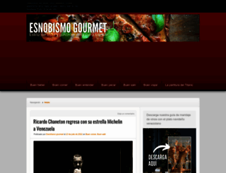 esnobgourmet.com screenshot