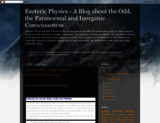 esotericphysics.blogspot.com screenshot