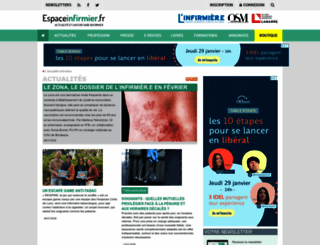 espaceinfirmier.com screenshot
