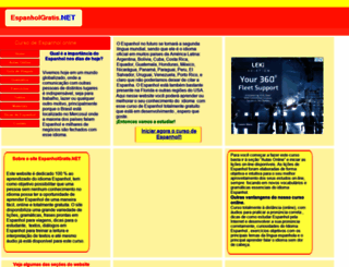 espanholgratis.net screenshot