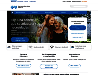 espanol.bcbsil.com screenshot