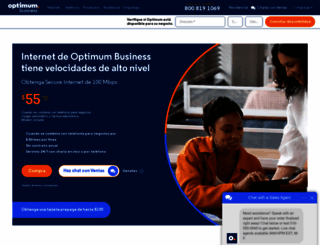 espanol.optimumbusiness.com screenshot