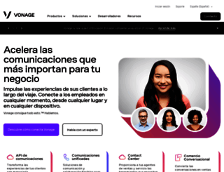 espanol.vonage.com screenshot