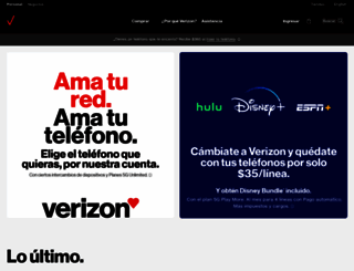 espanol.vzw.com screenshot