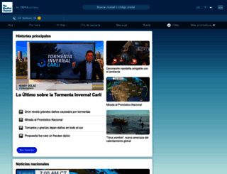 espanol.weather.com screenshot