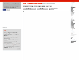 esperanto.typeit.org screenshot