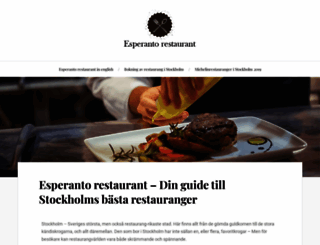 esperantorestaurant.se screenshot
