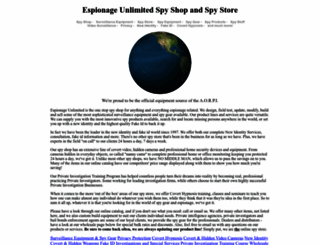espionage-store.com screenshot