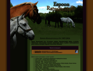 espoonratsastustalli.fi screenshot