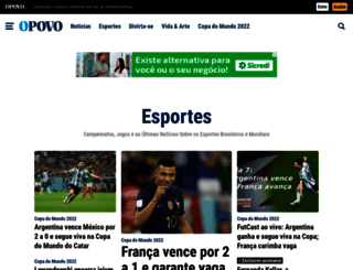 esportes.opovo.com.br screenshot