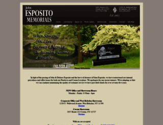 espositomemorials.com screenshot