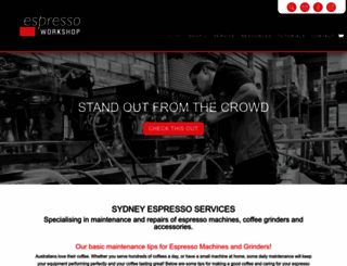 espressoworkshop.com screenshot