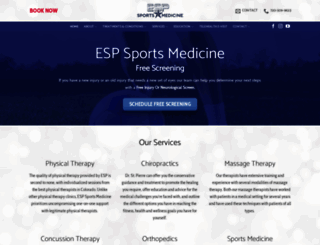 espsportsmedicine.com screenshot