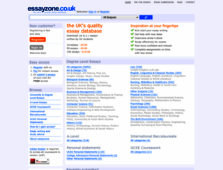 essayzone.co.uk screenshot