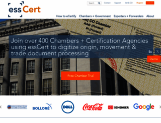 esscert.com screenshot