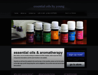 essential-oils-by-young.com screenshot