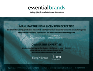 essentialbrands.com screenshot