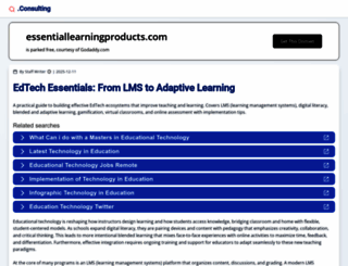 essentiallearningproducts.com screenshot