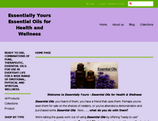 essentially-yours-essential-oils-for-health-and-wellness.myshopify.com screenshot