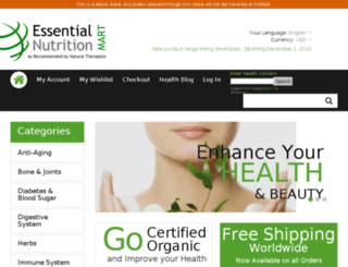 essentialnutritionmart.com screenshot
