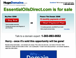 essentialoilsdirect.com screenshot