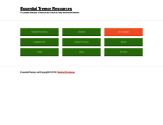 essentialtremors.net screenshot