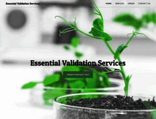 essentialvalidationservices.com screenshot