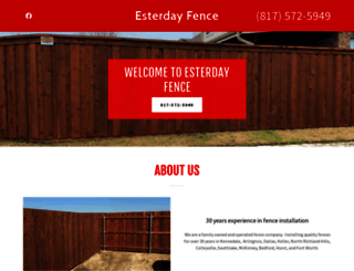 esterdayfence.com screenshot