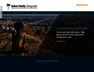 esterofamilychiropractic.com screenshot