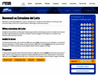 estrazionedellotto.it screenshot