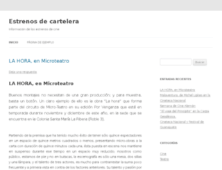 estrenoscartelera.com screenshot