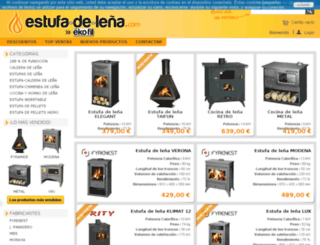 estufa-de-lena.es screenshot