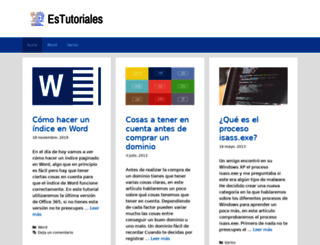 estutoriales.com screenshot