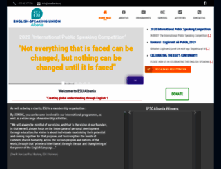 esualbania.org screenshot