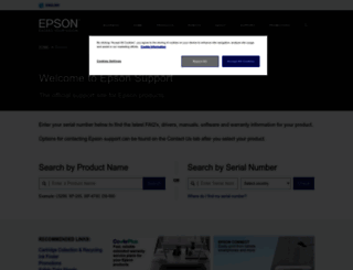 esupport.epson-europe.com screenshot