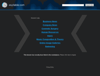 esyllable.com screenshot