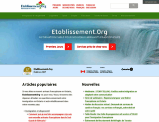 etablissement.org screenshot