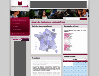 etablissements-scolaires.fr screenshot