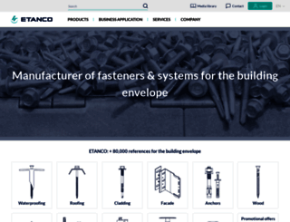 etanco.eu screenshot