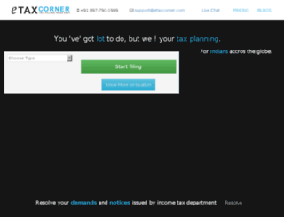 etaxcorner.com screenshot