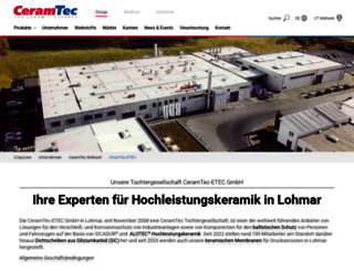 etec-ceramics.de screenshot
