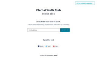 eternal-youth-club.myshopify.com screenshot
