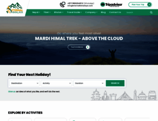 eternalhimalaya.com screenshot