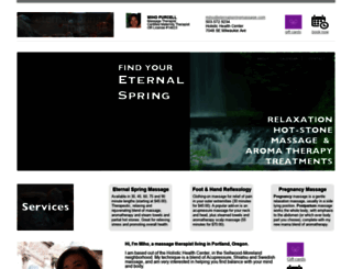 eternalspringmassage.com screenshot