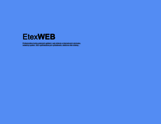 etexweb.sk screenshot