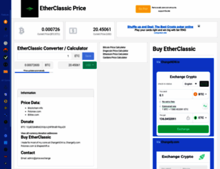 etherclassic.price.exchange screenshot