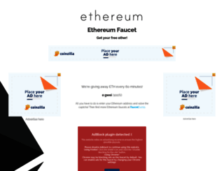 ethereumfaucet.info screenshot