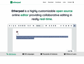 etherpad.org screenshot